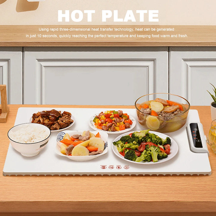 Electric Warming Tray with Adjustable Temperature Parties Buffets Holidays Daily Use to Keep Food Warm