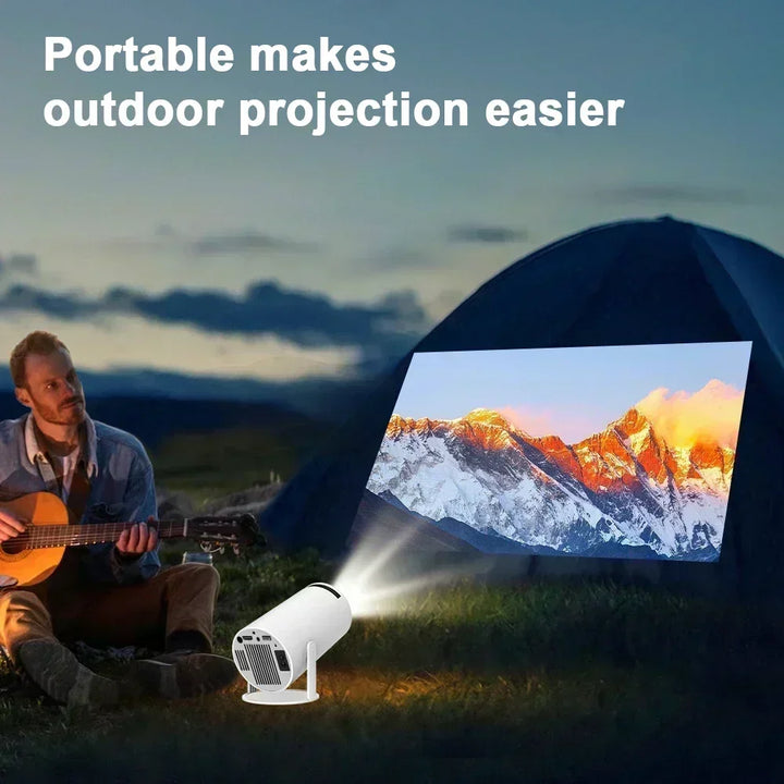 Home Cinema Outdoor portable Projetor 4K Android 11 Dual Wifi6 200 ANSI Allwinner H713 BT5.0 1080P 1280*720P