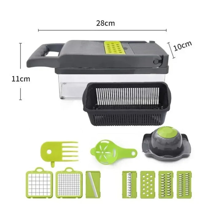 14/16 in 1 Multifunctional Vegetable Chopper Handle Slicer  Kitchen Items